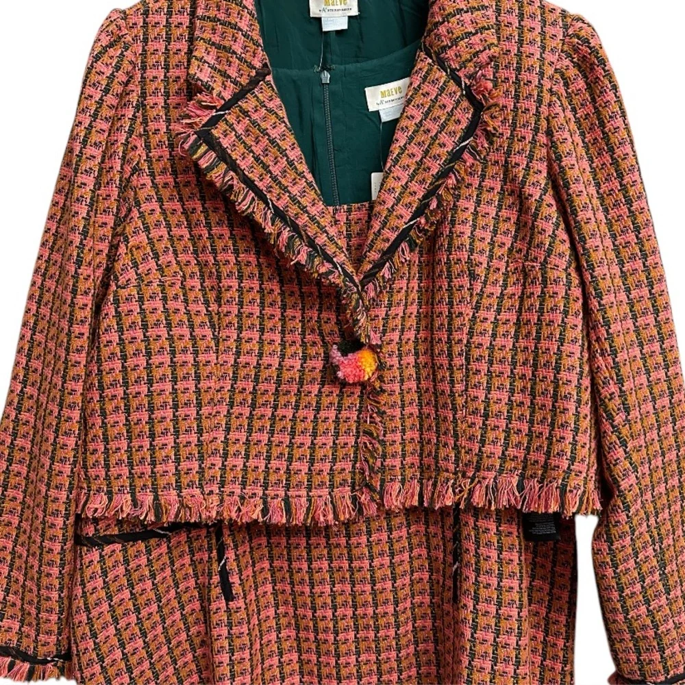 Anthropologie Maeve Tweed Dress 2 Piece Set - Picture 10 of 16